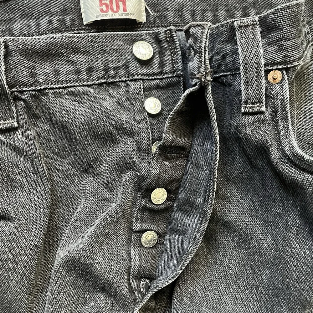Levi's‎ 501 Original Fit Jeans Button Fly Iconic Straight Leg Black Men's 40x34